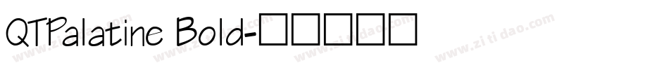 QTPalatine Bold字体转换